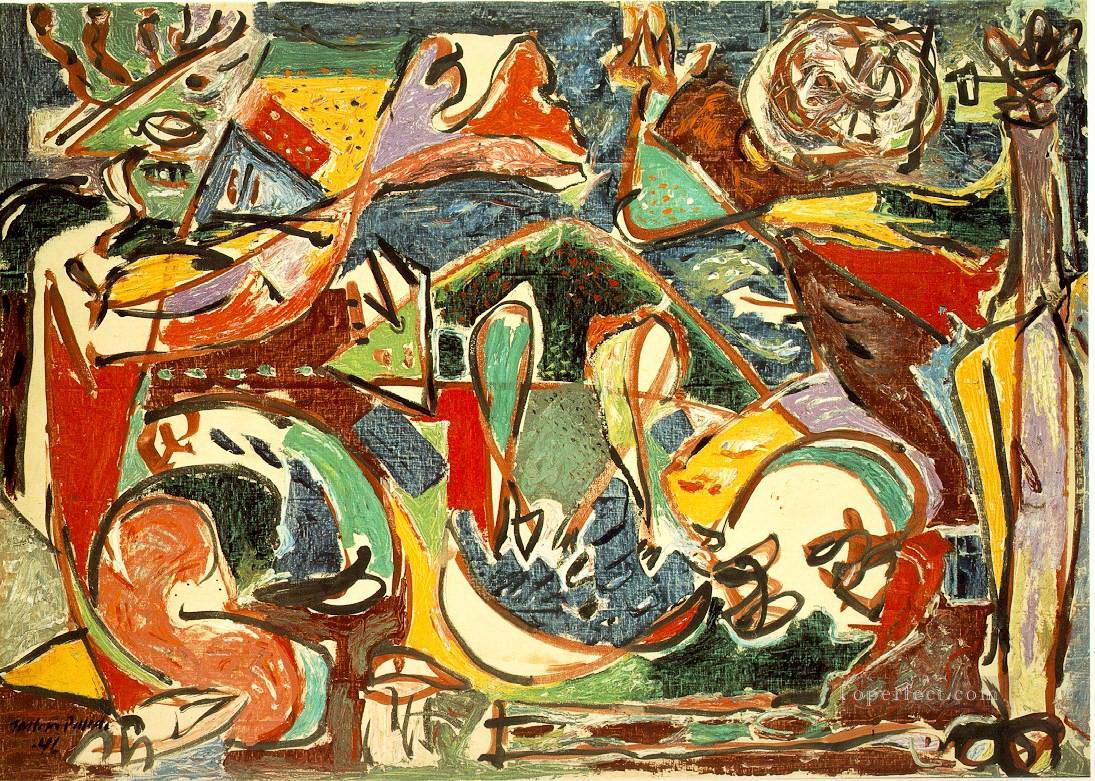 The key Abstract Expressionism Oil Paintings